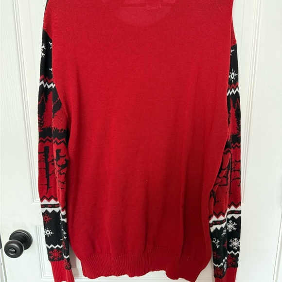 Netflix Stranger Things Red and Black Crewneck Sweater - Picture 5 of 5